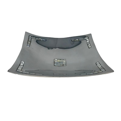Mother Of Pearl Square Plate - Aluminum 