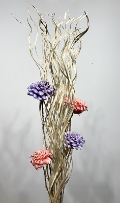 PALM MAG WITH LAVENDER FLOWERS DROP-IN BOUQUET 